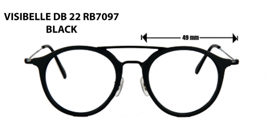 VISIBLE DB 22 RB 7097  BLACK